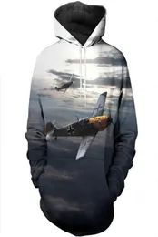 MEN039s Felpa con cappuccio BF109 Aircraft 3D in tutta la stampa Fashion Unisex Casual Felpa per uomo e donna4722179