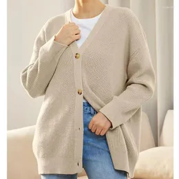 Dziewczyny dla kobiet dziewczęta solidny kolor długoterminowy kardigan w ciepłe strój ubrania zima moda mody swobodny płaszcz sweter