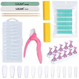 Nail Enhancement Tool Set Long Ladder False Transparent Pieces 240 One Word Scissor Polish