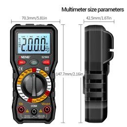 SZ301 SZ302 Professioneller digitaler Multimeter AC/DC -Votentester NCV -Detektorwiderstand OHM Amperemeter -Kapazitätstestmeter