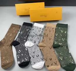 빈티지 편지 Jacquard Socks Ins 패션 통기성 남성 여성 Hosiery Christmas Day 선물 부부 Cotton Sock5772898