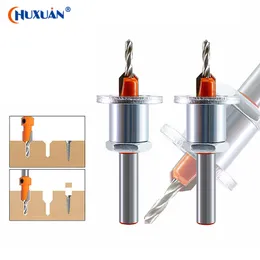 High Quality Adjustable Countersink Woodworking Router Core Limiter Alloy Drill Bits Wood Drilling Milling Cutter Screw