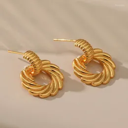 Kadınlar için saplama küpeleri altın kaplama piercing famal moda tasarımı 2024 mücevher toptan