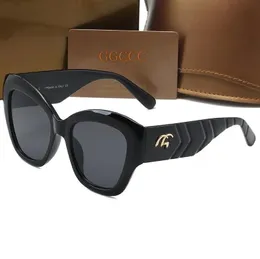 Designer GGCCI Sonnenbrille Metall Trend Farbbeschichtung Herren- und Frauen Sommer polarisierte Medusa Sonnenbrille Slytherin Onepiece Talent 0808 Grant Anerkennung Algebra