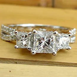 Antique laboratório de diamante anel de diamante 925 Sterling Silver noivado Rings Banda de casamento para homens Homens de festas de aniversário do presente uoqwn