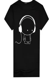 MR K Young Men Short Sleeve TShirt Headphone Man Cartoon Pattern Print TShirt Fashion Casual Round Neck Slim Fit Top Male7337391