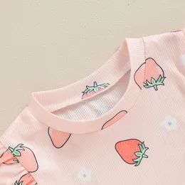 Set di abbigliamento per bambini pantaloni bagliori set margherite camicia floreale a maniche corta top bottoni a campana a ventaglio