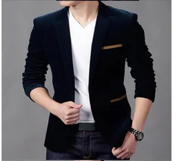 Riinr Nowy przybycie Mężczyźni Blazer Nowa wiosenna moda Wysokiej jakości Bawełniana Slim Fit Men Suit Terno Masculino Blazers8691320