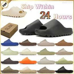 Slippers Shoes Sandals Designer Slides Trainers Sliders Slider Mens Dhgate Fashion Shoe with Box Bone White Resin Sand Beach Men Womens Ye 2024 News