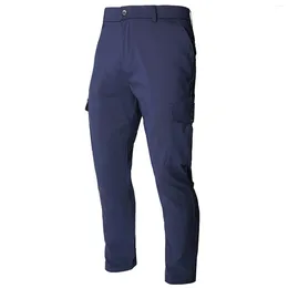 Pantaloni da uomo elastico sacchetto da esterno casual abbigliamento dritta tattico tattico con ampia divisa da combattimento tasche