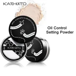 Controllo dell'olio Kato alenta in polvere morbido Shimmer Shimmer Impostazione Finitura Polvere Naturale Long Lighten Skin 240524