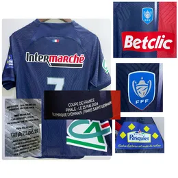 2024 Coupe de France Final Jersey MAILLOT MATH WARN PROBLET Problem Lee Gang w Asensio Kolo Muani Dembele Ramos French League Cup Maillot Jersey