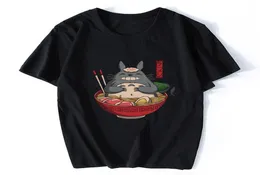 Vizinho 039s ramen totoro kawaii camisa de anime japonesa homem anime espiritual camiseta menwomen desenho animado tshirt4768982