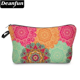 Deanfun Colorful Mandala Flower Pretty Cosmetic Bag 3D Printed Waterproof Makeup Bag For Women with mandora