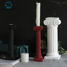 Держатели свечей Стронгвелл греческий европейский стиль статуя римские колонны держатель творческий зал дома