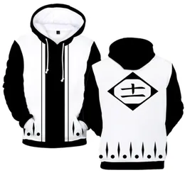 MEN039S Hoodies Sweatshirts 13 Takım Lideri Cosplay Japon Anime Bleach Ichigo Kurosaki Hoodie Erkek Kadın Sweatshirt Hip Hop 3018708