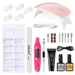 Cross Border New Nail Enhancement Extension Adhesive Set Polishing Machine Removal En