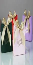 Wedding favors Candy box Gift Bags With Ribbon Chocolate Box Party Sweets Gift Favours Wrap Vintage Engagement Anniversary Decorat5631791