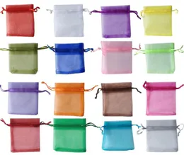 7x9cm Premium Organza Bröllop Favor Presentväskor Smycken Puches Buntle Pockets Pure Yarn Bag 100pcslot Candy Bags8629607