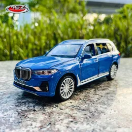 2024 BMW X7 Racing Alloy Car Model 1 32 Scale Die cast Toy Car with Sound Light and Pull Back