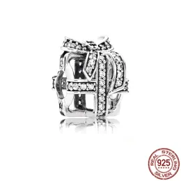 Autentisk 925 Sterling Silver Little House Purse ryggsäck charm pärla passar original pandora armband diy fina kvinnor smycken gåva