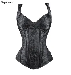 Sapubonva Gilet Sculptor Buster Corset Underwear Gothique Style Средневековая одежда Tops Women039s носят коллекционные tigt3151144