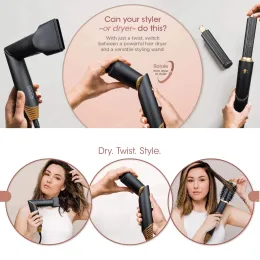 Supera Multifunctional Hair Dryer Air Styling & Drying System Powerful Hair Blow Dryer & Multi-Styler with Auto-Wrap Curlers