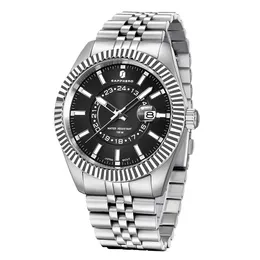 サッパーメンズウォッチステンレス鋼のクラシックビジネス腕時計100m防水式豪華な時計240522
