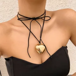 Out Jewelry Pull Filo girocollo di cera regolabile con una collana a ciondolo grande e personalizzata semplice e personalizzata