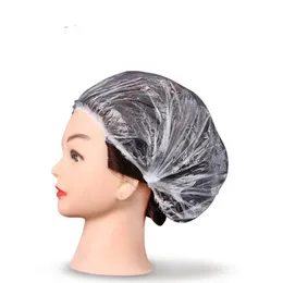 100 PCS قبعات دش يمكن التخلص منها قبعة صافية منتجع الشعر بالسنوات بالفندق لمرة واحدة للاستحمام مرنة دش قبعة الحمام منتجات حمام