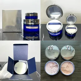 La Brand Face Powder Girl Face Makeup Beauty Loose Powder 40g+10g Tamanho Poudew Libre translúcido 1 translúcido 0 Estoque de alta qualidade