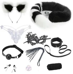 Zz117 Designers 27 Leather Set Meal Imitation Fox Tail Anal Plug Couple Sm Game Adult Fun Products CXT7282M6092837