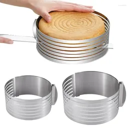 Backformen 16-20 cm Kuchen-Werkzeug-Slicer-Ring-Backwarenschneider Verstellbarer Form DIY Küchenzubehör
