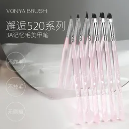 Special Tools for Nail Salons: Acrylic Wire Drawing Pen, Color Painting, Halo Dyeing Pen, Polishing Nail Brush, Complete Set Who