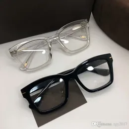 Wysokiej jakości unisex okulary przeciwsłoneczne zwięzłe okulary recepty o dużej kwadratach Ramka 50-20-145importowana czysta klapa w pełnym zestawie 233J