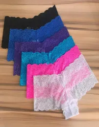 Kadın039s külot 6 adet bir paket bayanlar dantel seksi iç çamaşırı kadın boyshort iç çamaşırı culotte femme ile görmek katı 3652338