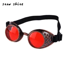Partihandel- Snösken #3001xin Vintage Style Steampunk Goggles Welding Punk Glasses Cosplay Gratis frakt 248V