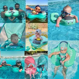 Baby Schwimmring Mit Sonnenschutz - Nicht Aufblasbarer Pool Float Für 3-24 Monate