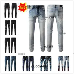 CSON AMIRIRLINEGS AMIRL AMARI AMIRII JEAN CLOSTION BIKER HOLES AM PANTS 2024 JEANS NEW OUNIVERS ARRIVALS COOLGUY LUXURY MAN DESINER DENIM R4Q5