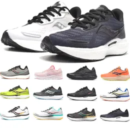 2024 Utomhus breda löpskor Kvinnor Mens Trainers Sports Breattable and Lightweight Saucony Triumph 19 Sneakers 36-45 EUR