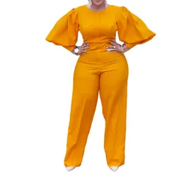 Frauen in Übergrößen Trailsanzuiten für Frauen für Frauen für Frauen für Frauen Jumpsuit Laternenhülse Weitbein hoher Taille Straight Strampler 214r