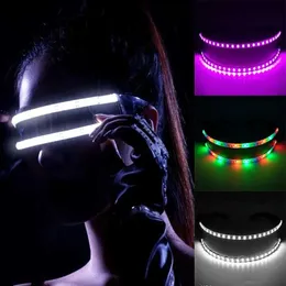 LED RAVE TOY Nightclub Performer Laser Glasses LED Glasses Party Dance Christmas Celebration 6V LED Future Soldier O occhiali al neon D240527