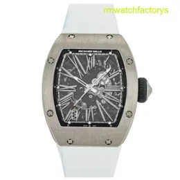 RM Tactical Wrist Watch RM023 Automatisk 40mm Platinum Men's Watch RM023 AJ WG Automatisk mekanisk Tourbillon Movement Chronograph Timepiece