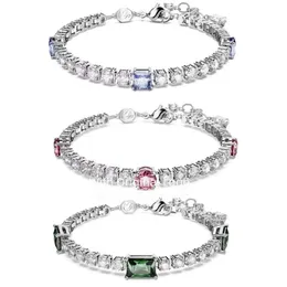 Swarovski Designer Women di alta qualità di lusso di lusso Swarovski Bracciale Bracciale Nuovo braccialetto serie da tennis con elementi di rondine Crystal Full Diamond per E0D