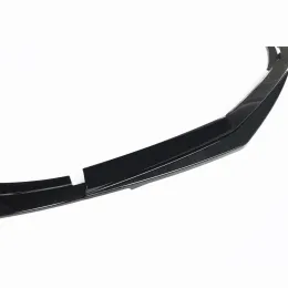 Front Bumper Spoiler Lip For Mercedes Benz C Class W204 C63 AMG Base Sedan 4-Door 2012-2014 Only Gloss Black Car Splitter Blade