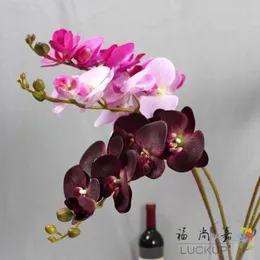 1 STEM Touch Real Touch LaTex Latex Artificial Moth Orchid Butterfly Orchid Flower para New House Home Wedding Festival Decoração F472 C0924 245R