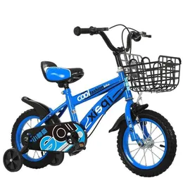 Cyklar rida-ons Wolface Childrens Bicycle 12-tums cykel 3-6-9-10-åriga Boy Mountain Bike medelstora barnflickor Baby barnvagn cykel Ny Y240527