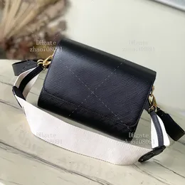 Borsa per borse di design 1: 1 media di medie dimensioni di alta qualità 23 cm Stume da spalla di lusso Cowhide Borsa a tracolla con scatola L318