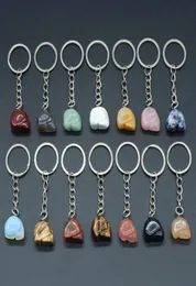 Keychains Natural Stone Key Chains Schädel Form AGATION Pendant für Frauen DIY Juwely Geburtstag Geschenk Größe 15x19mmkeychains9054956