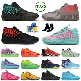 Top Quality OG Original LaMelo Ball Shoes Womens Mens Rick and Morty MB 01 Basketball Shoe Trainers OG Original GutterMelo Iridescent Queen City Sports Pink Sneakers